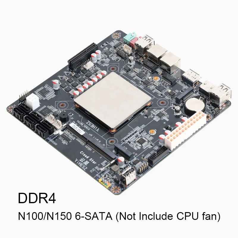 Nas Motherboard N100 6 Sata - Материнская плата NAS N100/N150 с 6