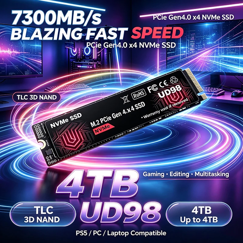 M.2 Nvme 4Tb Pcie 4.0 Ssd - Новый оригинальный внутренний SSD-накопитель UD98 M.2