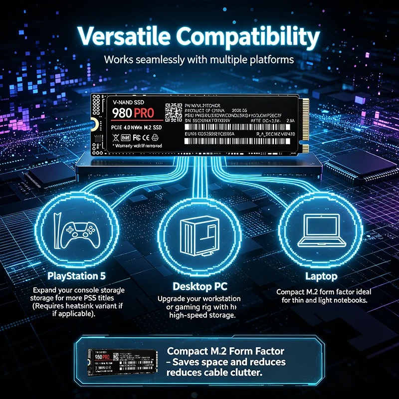 980 PRO – высокоскоростной вну – обзор и цена M.2 Nvme 4Tb Pcie 4.0 Ssd