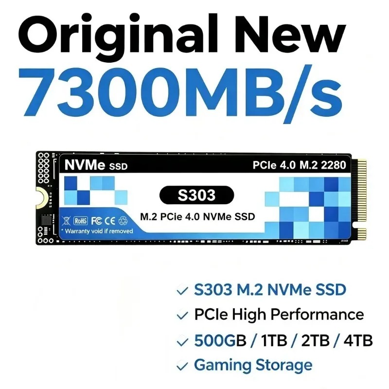 S303 4TB SSD NVMe M.2 PCIe 4.0 – обзор и цена M.2 Nvme 4Tb Pcie 4.0 Ssd