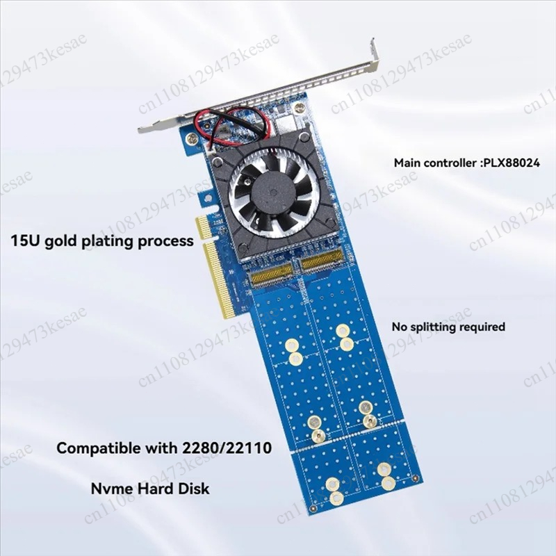 Карта расширения PCIe 4.0 NVMe – обзор и цена Quad M.2 Nvme Pcie Bifurcation Card