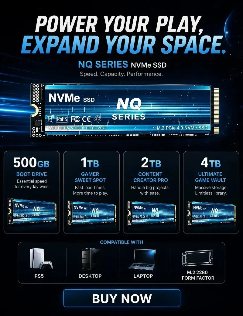 NQ 2TB 4TB PCIe 4.0 NVMe M.2 S – обзор и цена M.2 Nvme 4Tb Pcie 4.0 Ssd